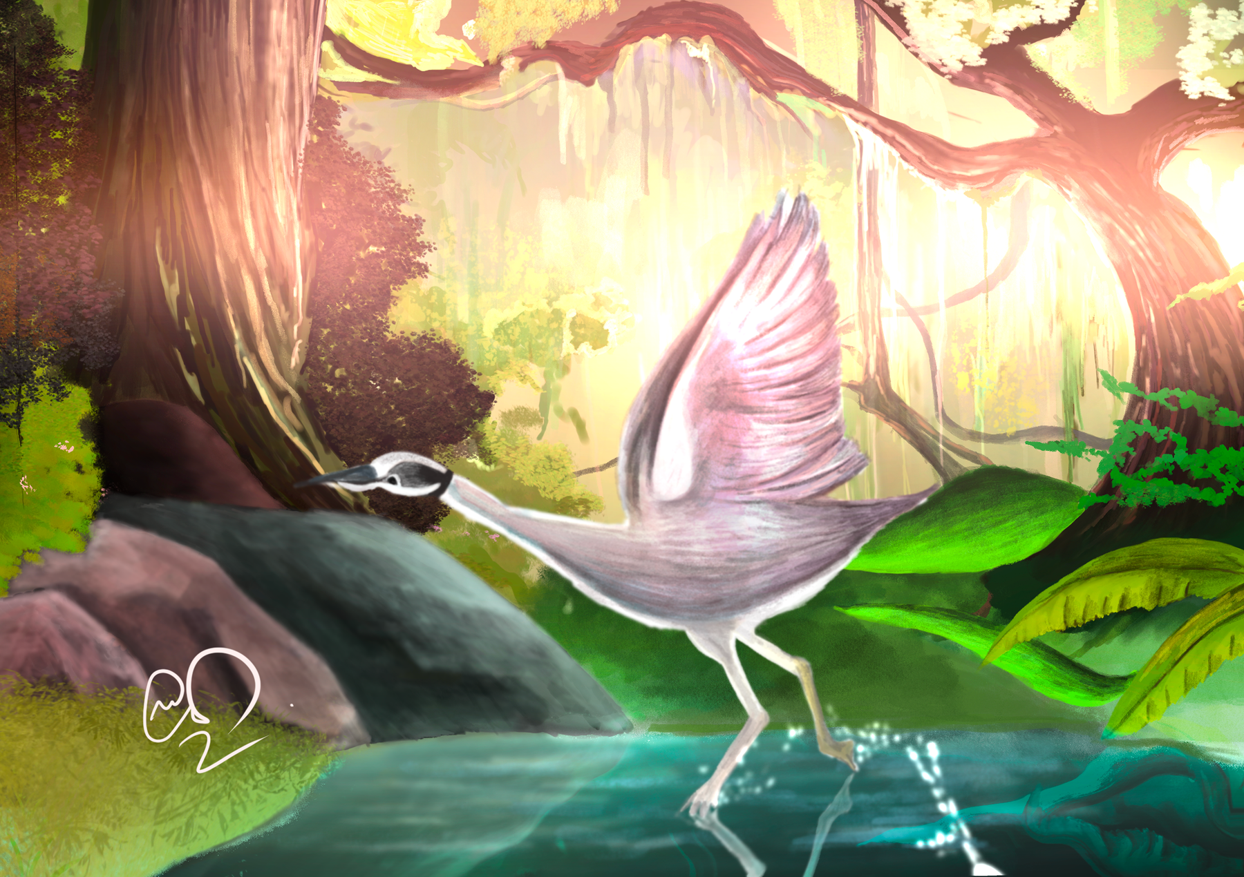 Forest crane
